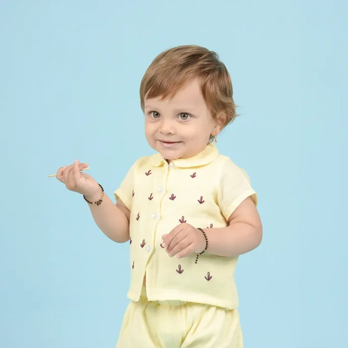 Summer Outfit for Kids: Loyzo Muslin Cotton Shirt Set