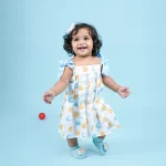 Kids' Muslin Cotton Fit & Flare Dress - Loyzo Charming