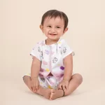 Summer Outfit for Babies & Toddlers: Loyzo Patchwork Shirt Set