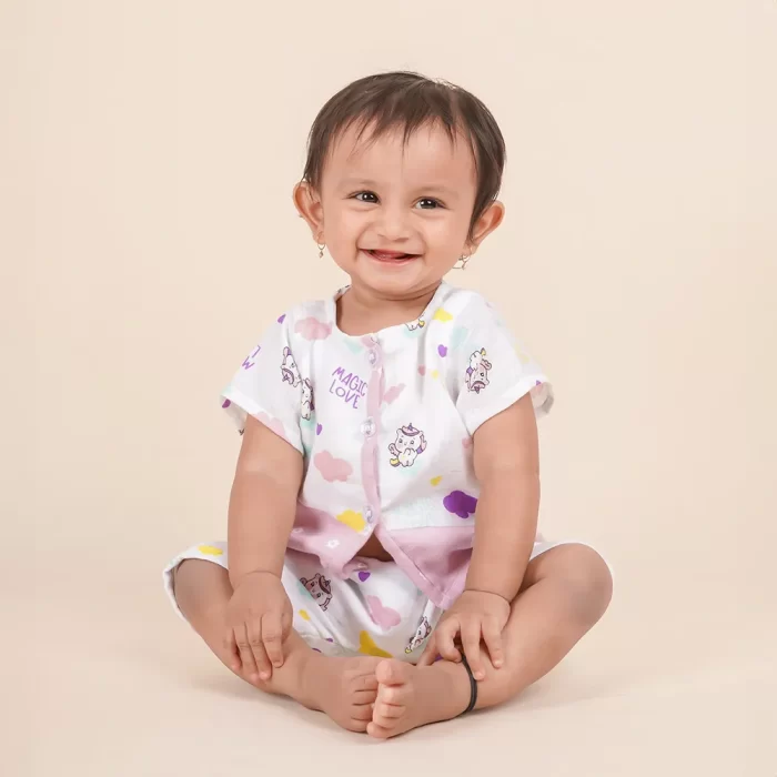 Summer Outfit for Babies & Toddlers: Loyzo Patchwork Shirt Set