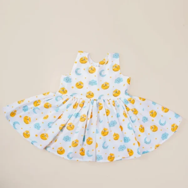 Fit & Flare Muslin Baby Dress for Baby Girl - Image 2