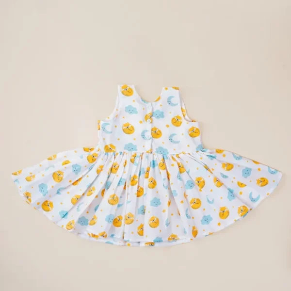 Fit & Flare Muslin Baby Dress for Baby Girl