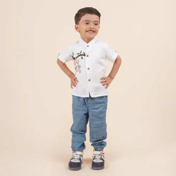 Embroidered shirt for boys