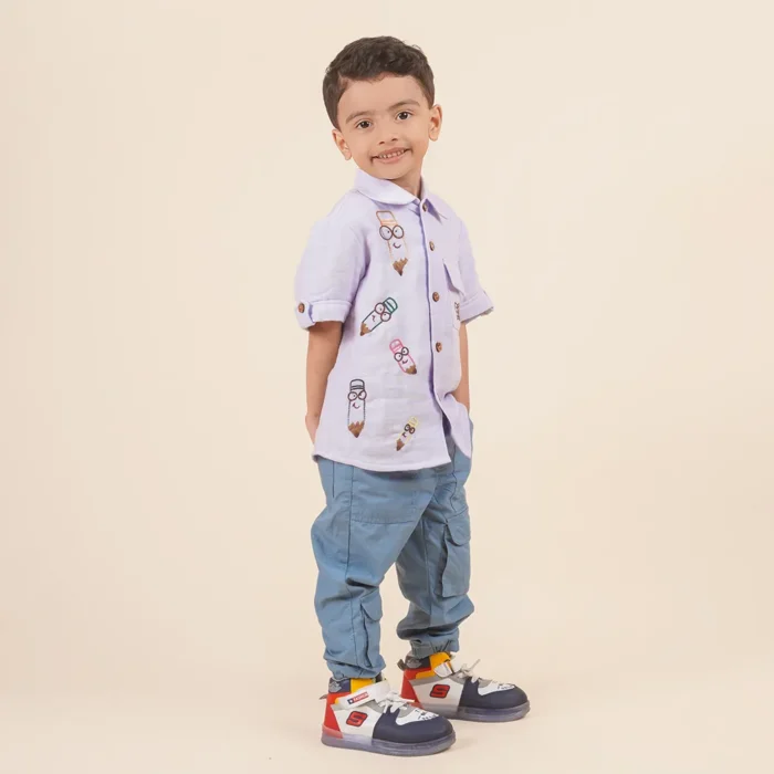 Embroidered shirt for boys